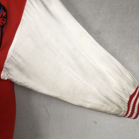 VTG REVOLUTION Turbo‎ Sportswear Varsity Jacket Sz S / M Satin Sleeve 1985 Japan - Picture 15 of 16